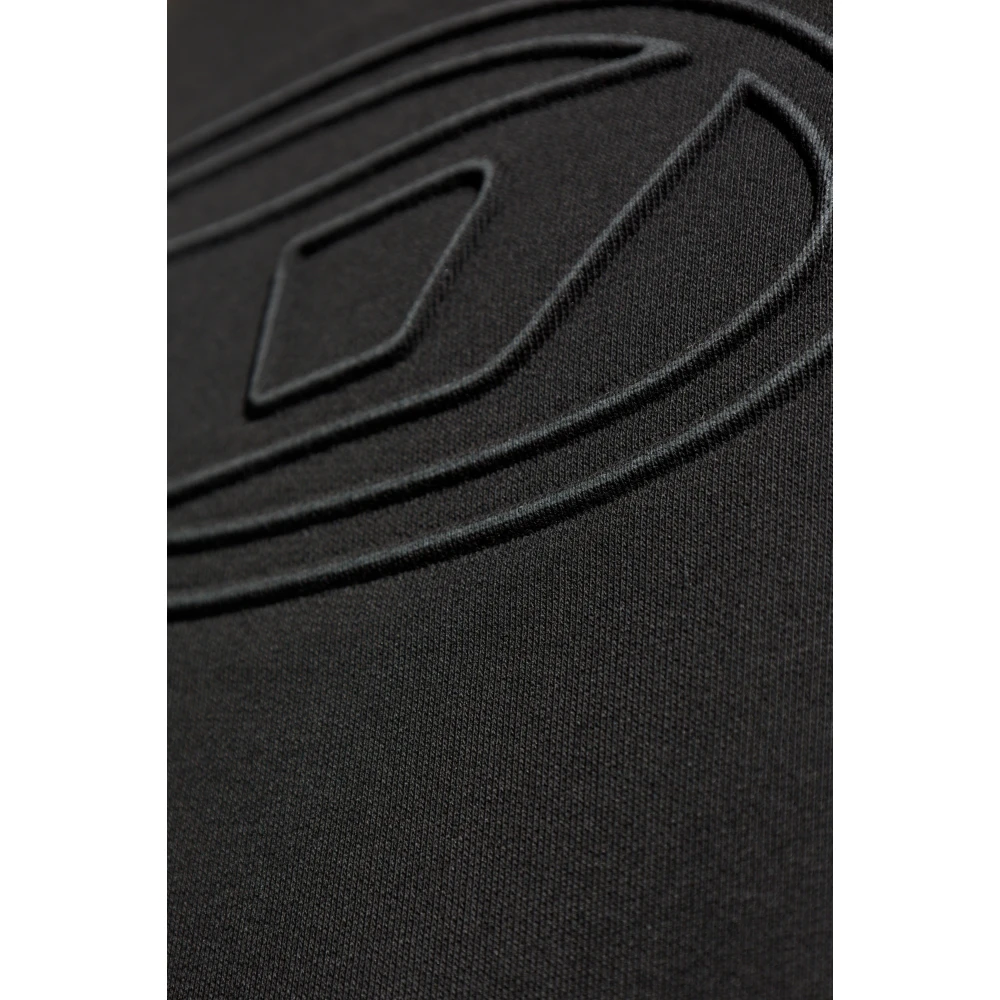 Diesel Sweatshirt S-Mart-Bigoval Black Heren