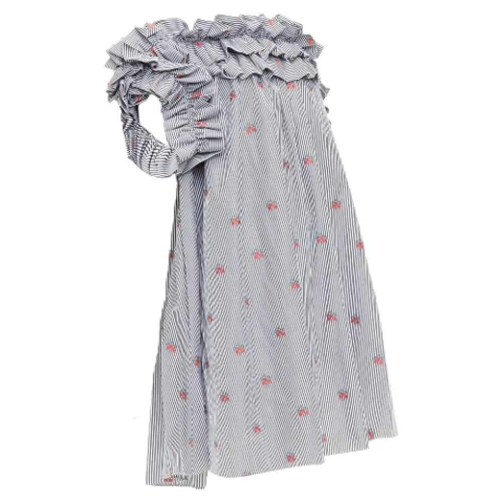 alexander mcqueen Cotton dresses Blue Dames