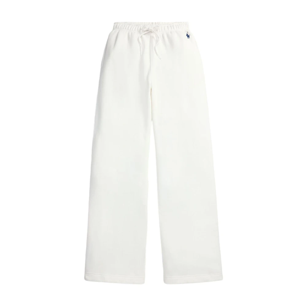Polo Ralph Lauren Women's White Sweatpants, M, Trousers For Aw25