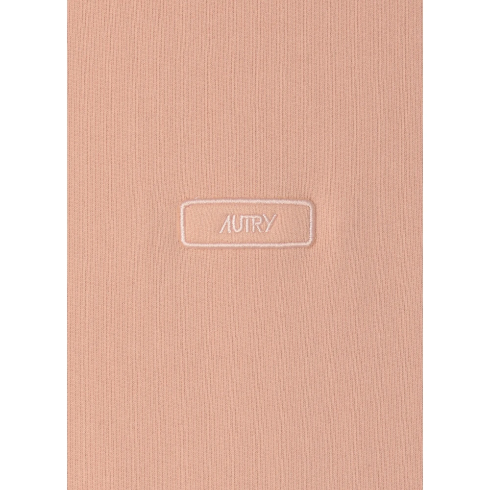 Autry Katoenen sweatshirt met ronde hals Pink Dames