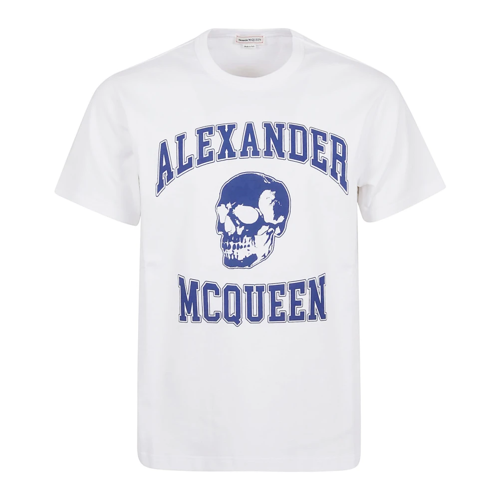Alexander mcqueen Skull Detail Crew Neck T-Shirt White Heren