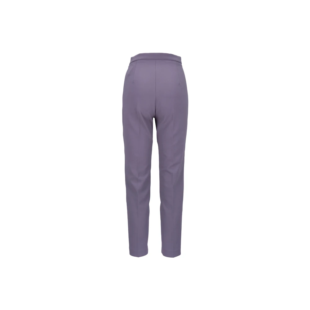 Elisabetta Franchi Gouden knoop ritsbroek Purple Dames