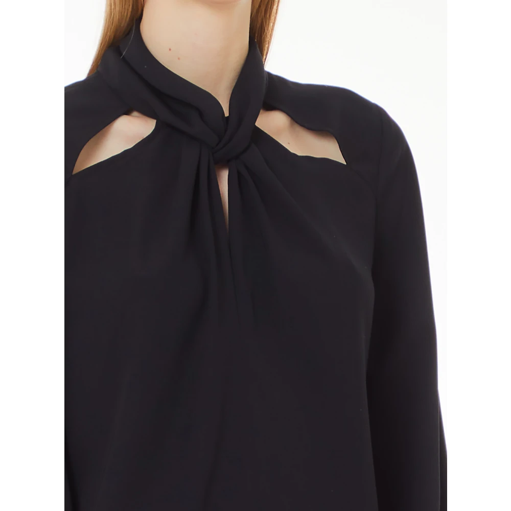Liu Jo Zwarte Cut Out Blouse Black Dames