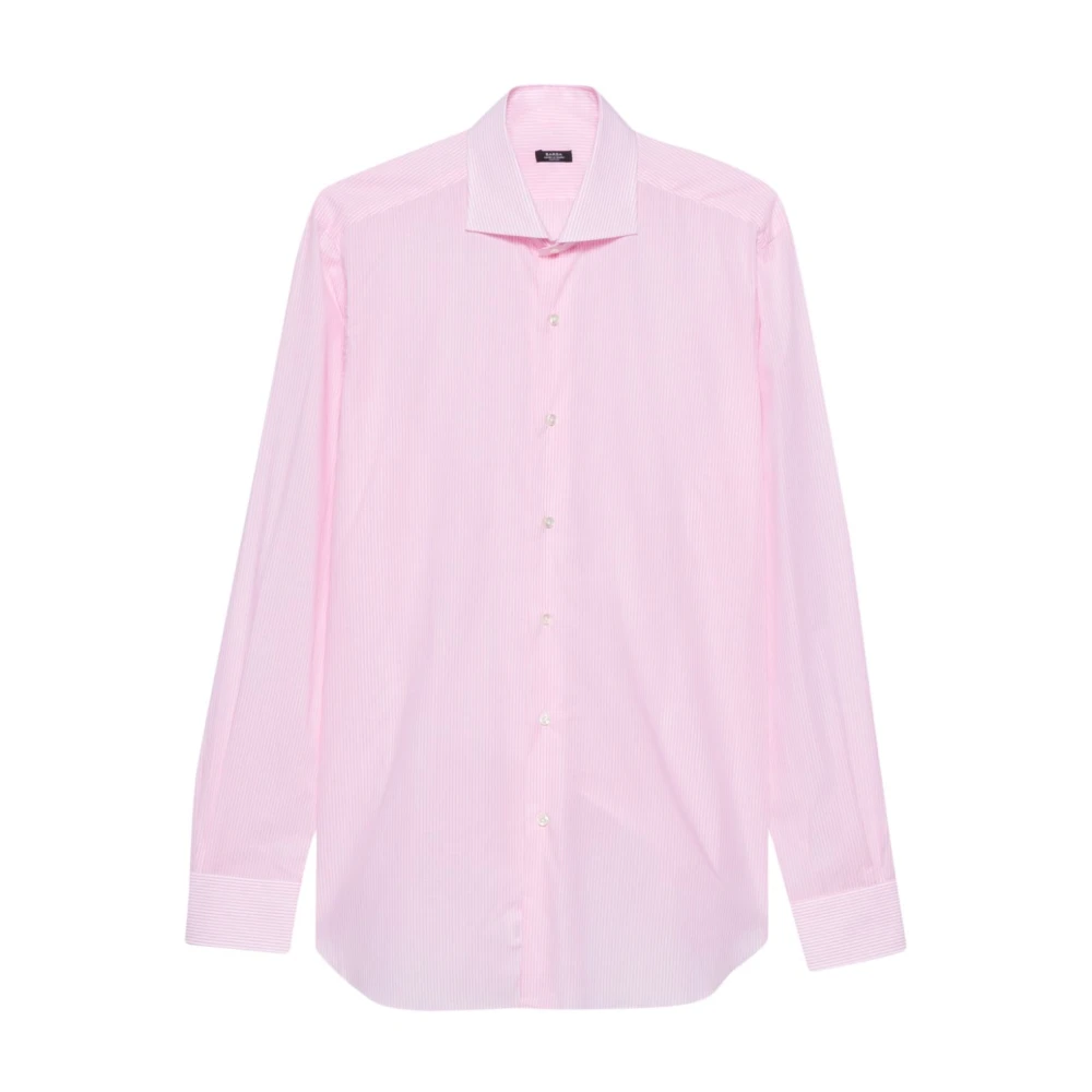 Barba Roze Overhemden Ss24 Pink Heren