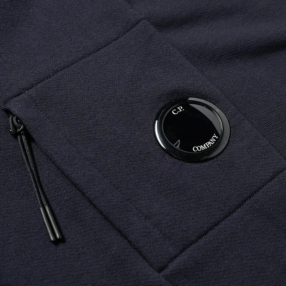 C.P. Company Diagonal Fleece Pullover Hoodie Blue Heren