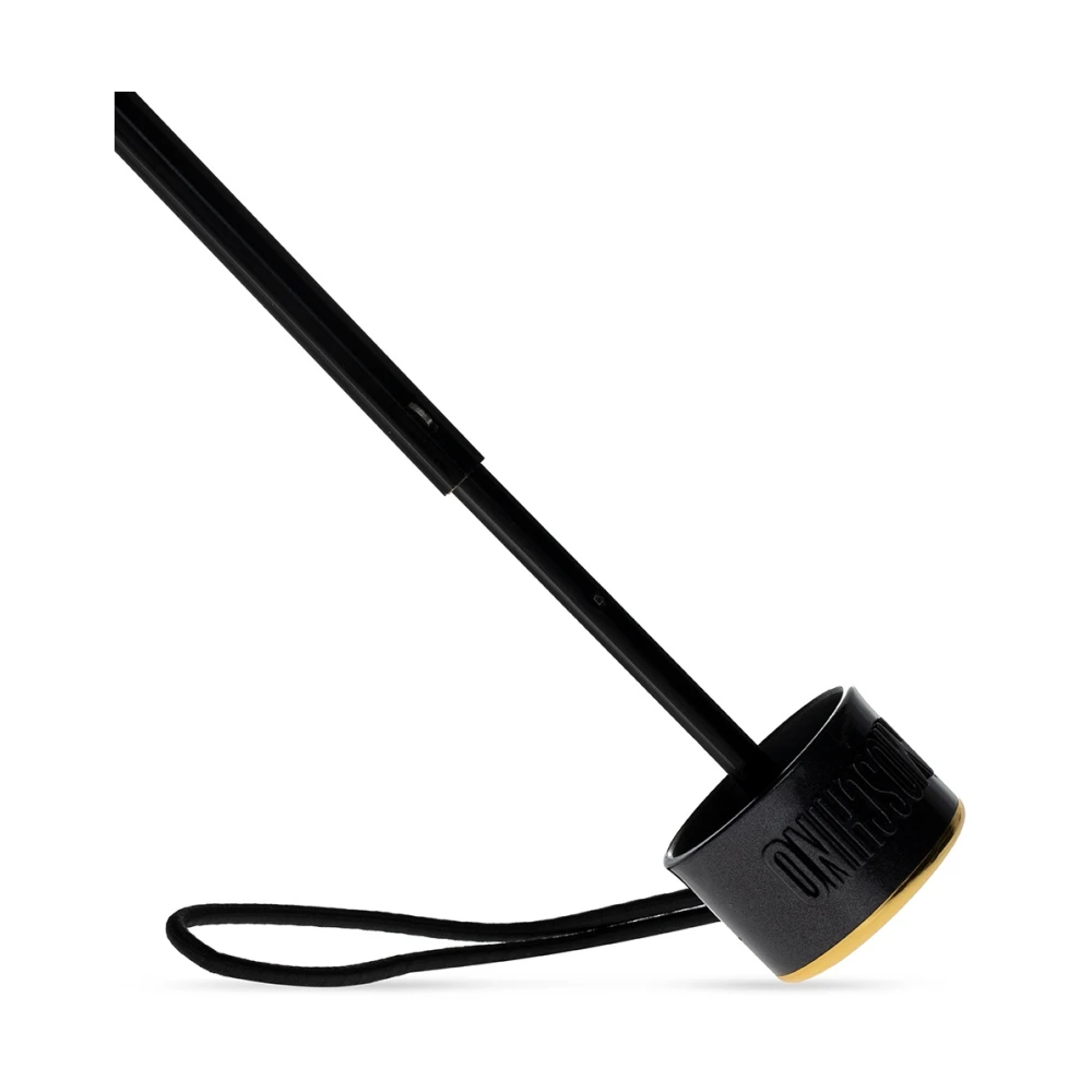 Moschino Paraplu met logo Black Unisex