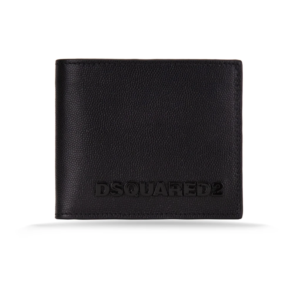 Dsquared2 Black Wallets & Cardholders, Male, One Size, Deep Leather Wallet