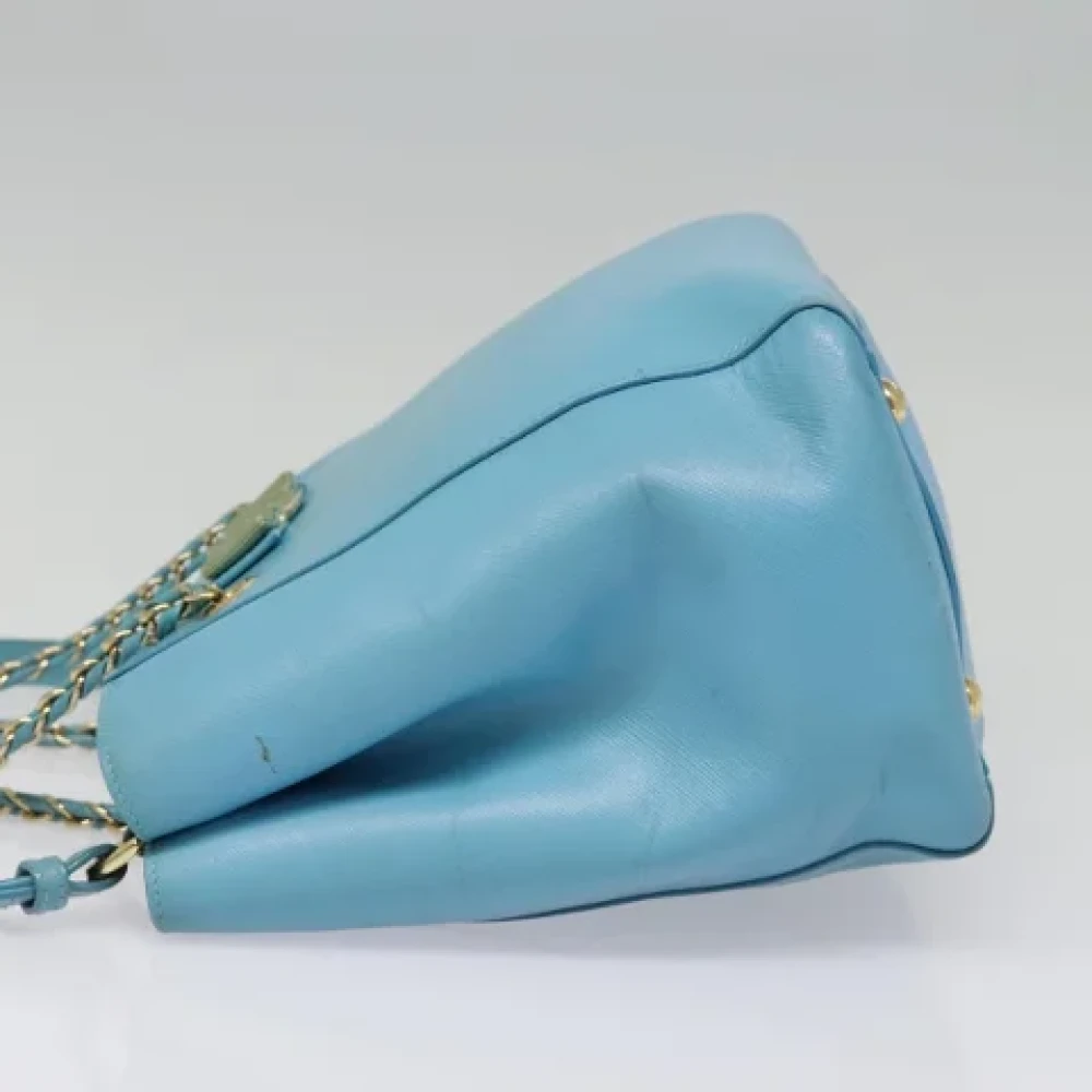 Salvatore Ferragamo Pre-owned Leather handbags Blue Dames