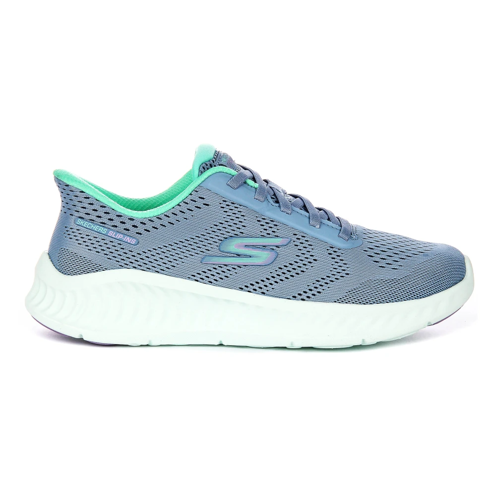 Skechers Women's Blue Sneakers, 5 Uk, Mesh Trainers For