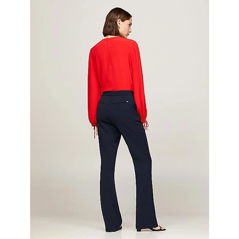 Tommy Hilfiger Wide Trousers Blue Dames
