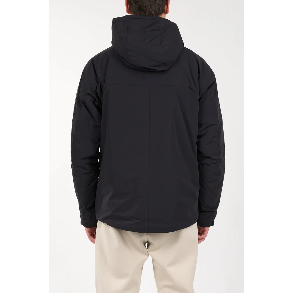Hugo Boss Waterafstotende Pufferjas met capuchon Black Heren