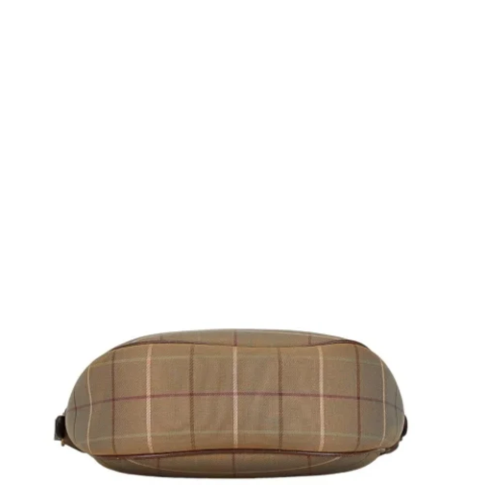 Burberry Vintage Pre-owned Canvas shoulder-bags Brown Dames