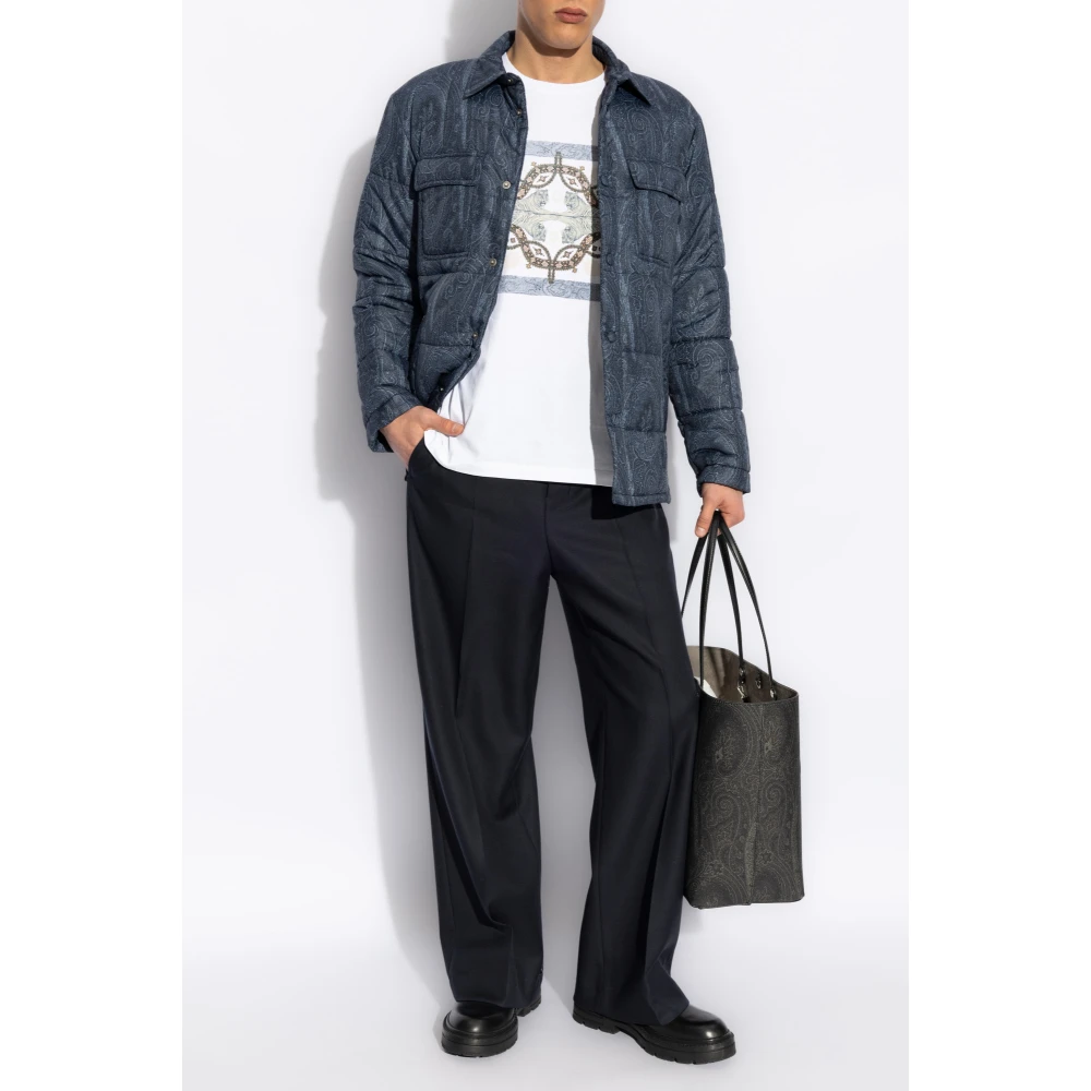 ETRO T-shirt met print White Heren
