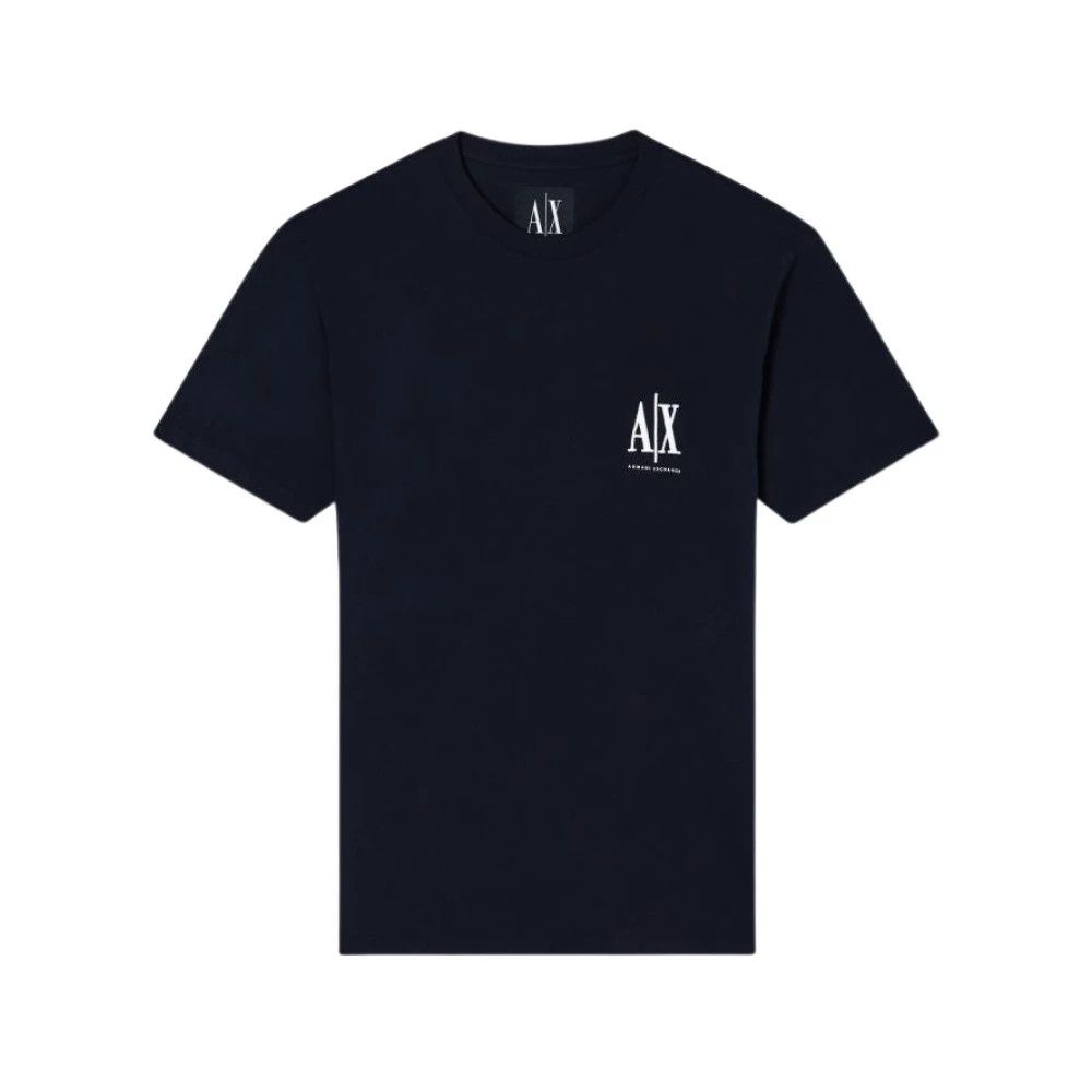 Armani Exchange Uomo Nero - T-Shirt A Maniche Corte Con Girocollo - Tops - L