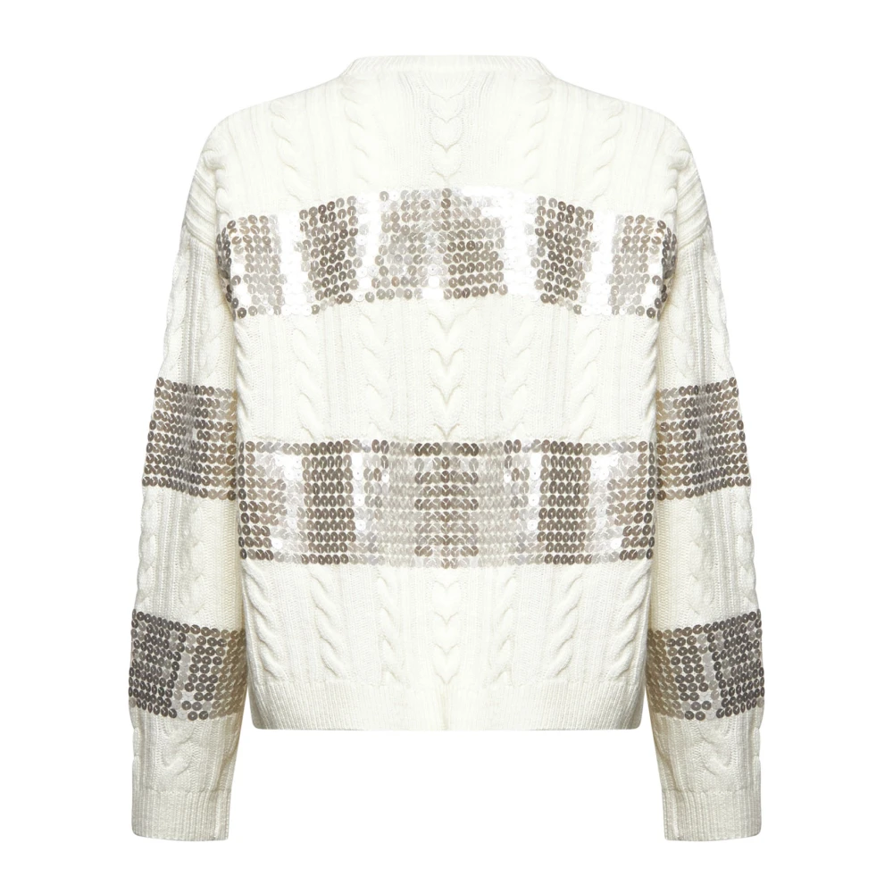 Kaos Icona Cream Sweaters White Dames