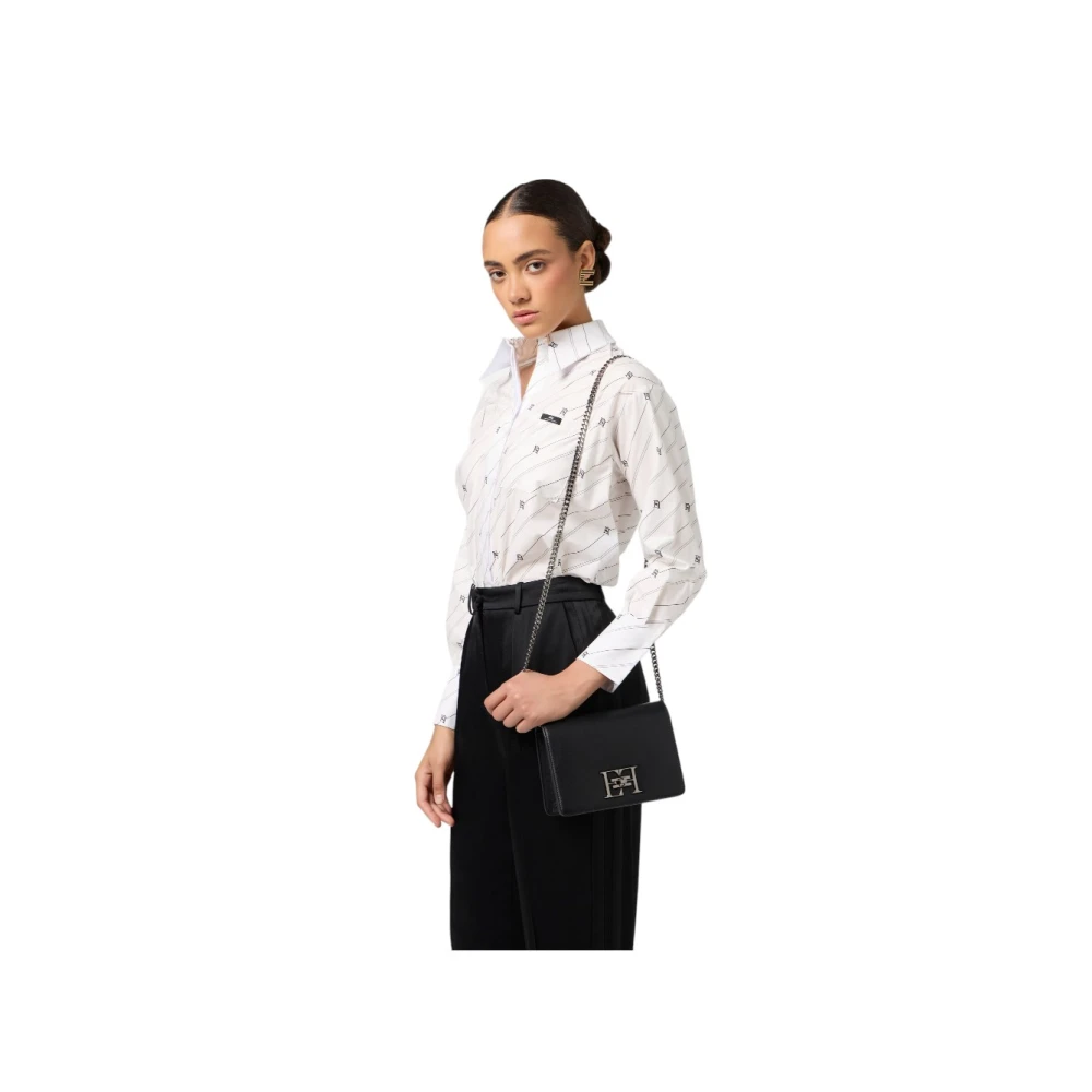 Elisabetta Franchi Stijlvolle Handtas voor Trendy Vrouwen Black Dames