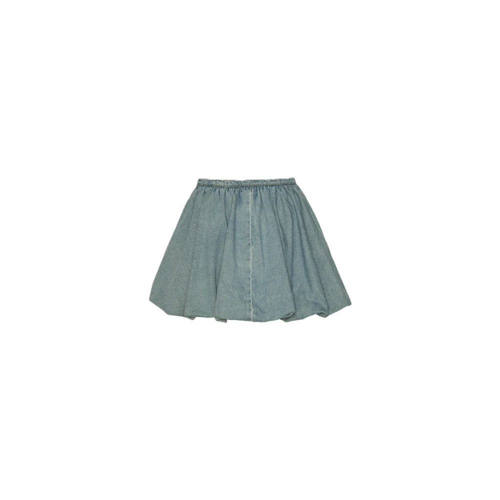 Rotate Birger Christensen Katoenen Rok Blue Dames