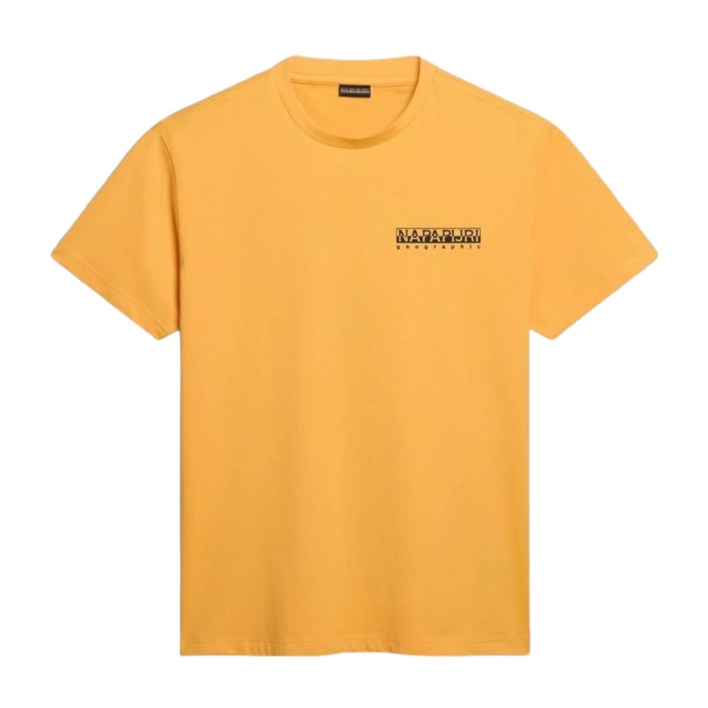 Napapijri Korte Mouw T-shirt Yellow Heren