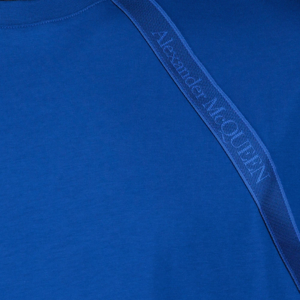 alexander mcqueen Logo Band T-Shirt Blue Heren