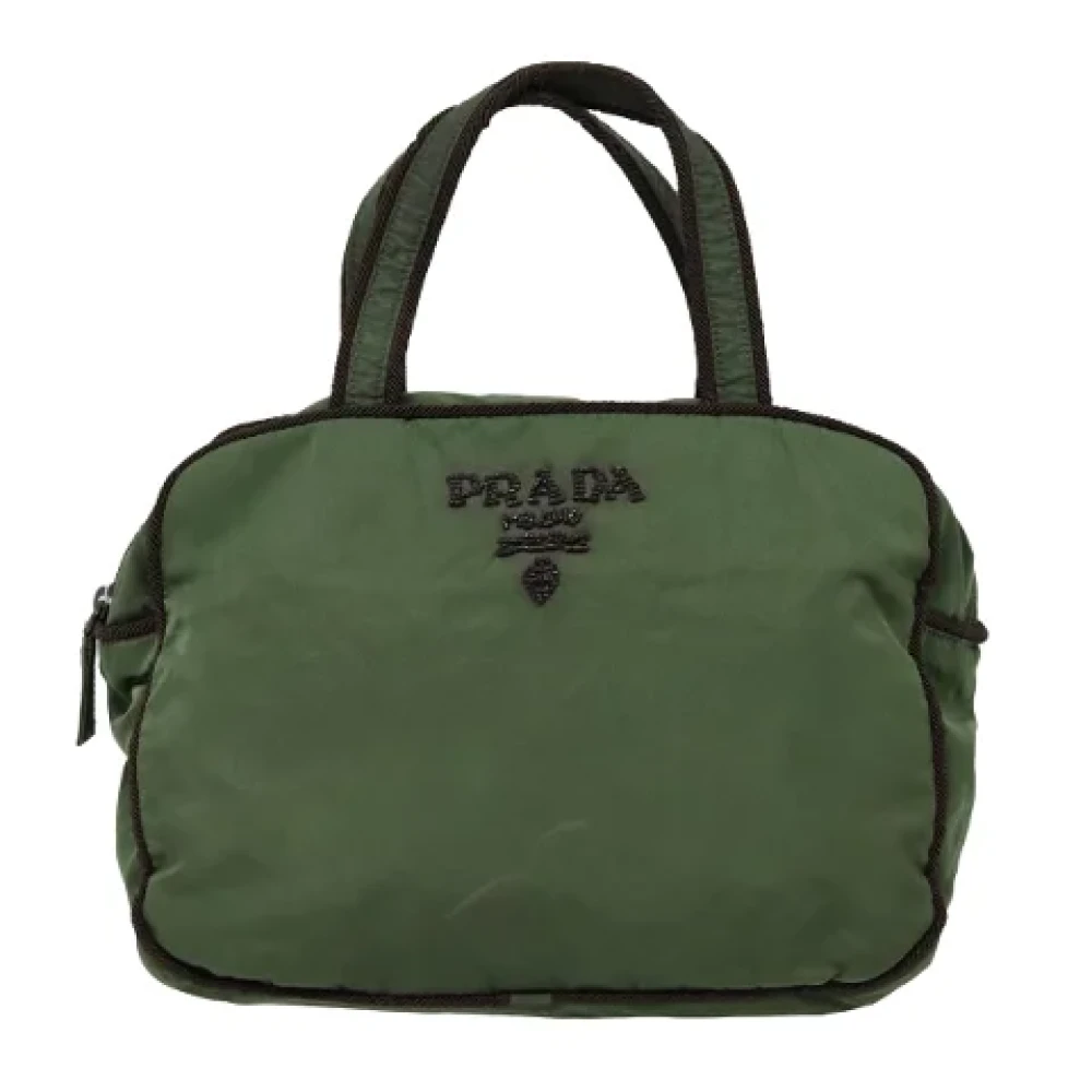 Prada Vintage Pre-owned Fabric prada-bags Green Dames