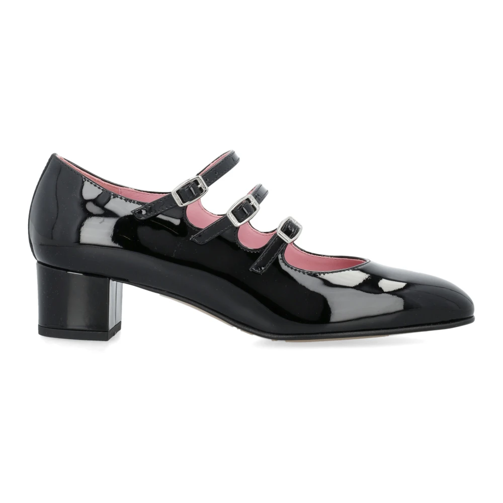 Carel Svarta Mary Janes Pump Skor Black, Dam