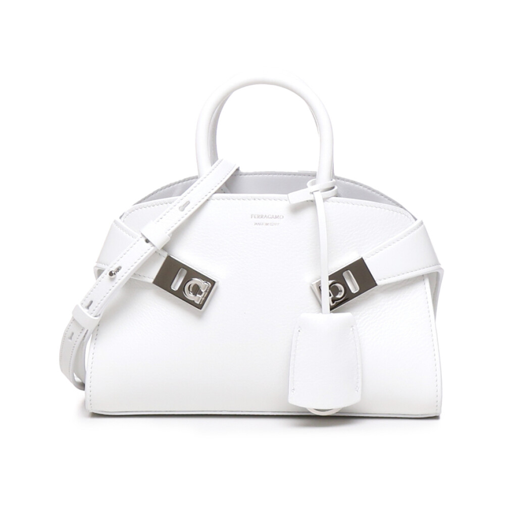 Ferragamo hotsell white bag