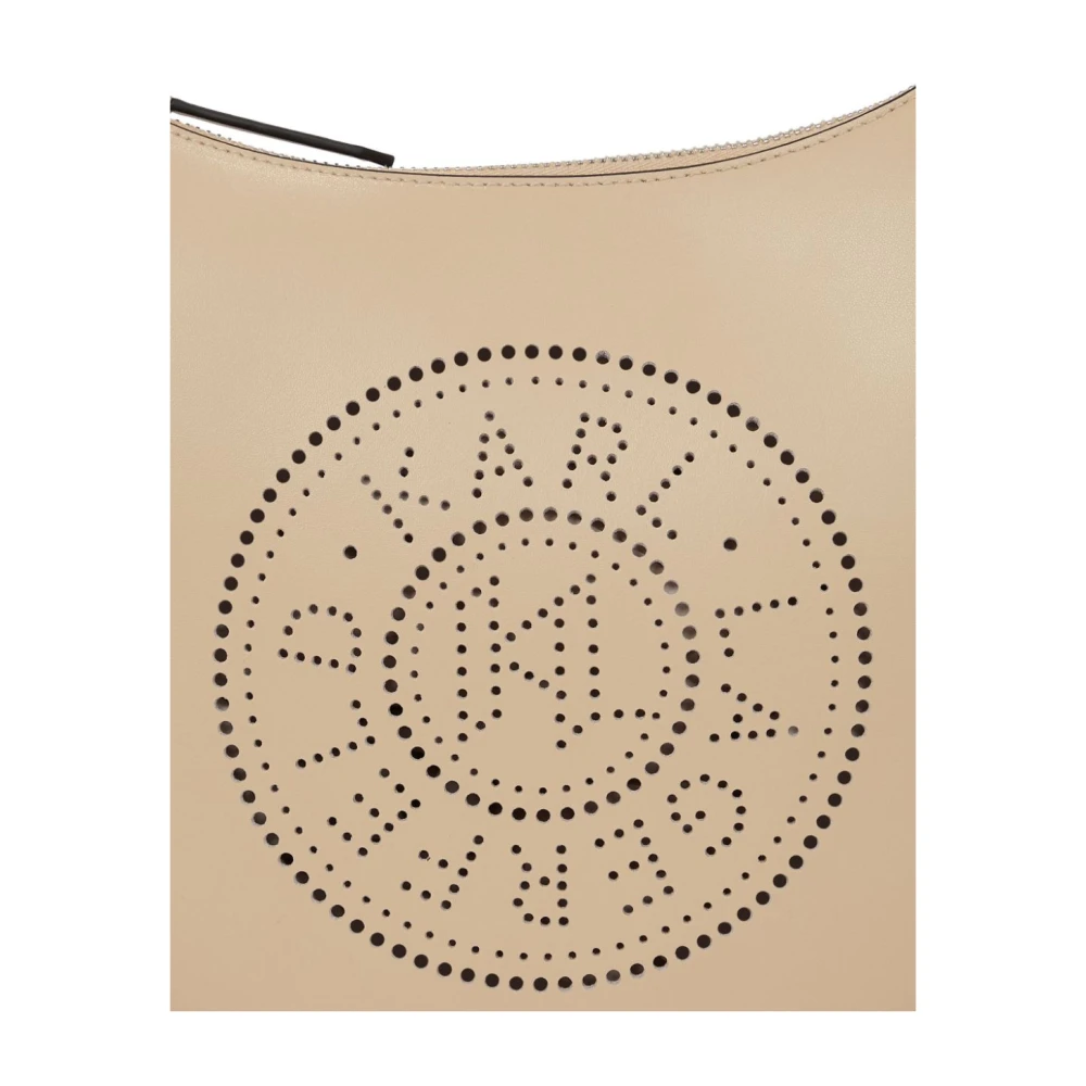 Karl Lagerfeld Geperforeerde Circle Moon Arena Tas Beige Dames