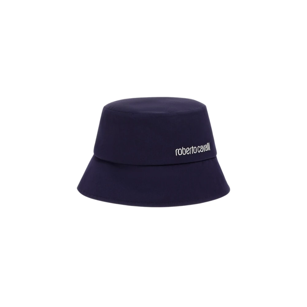 Roberto Cavalli , Accessories, Female, Blue, One Size, Logo Bucket Hat