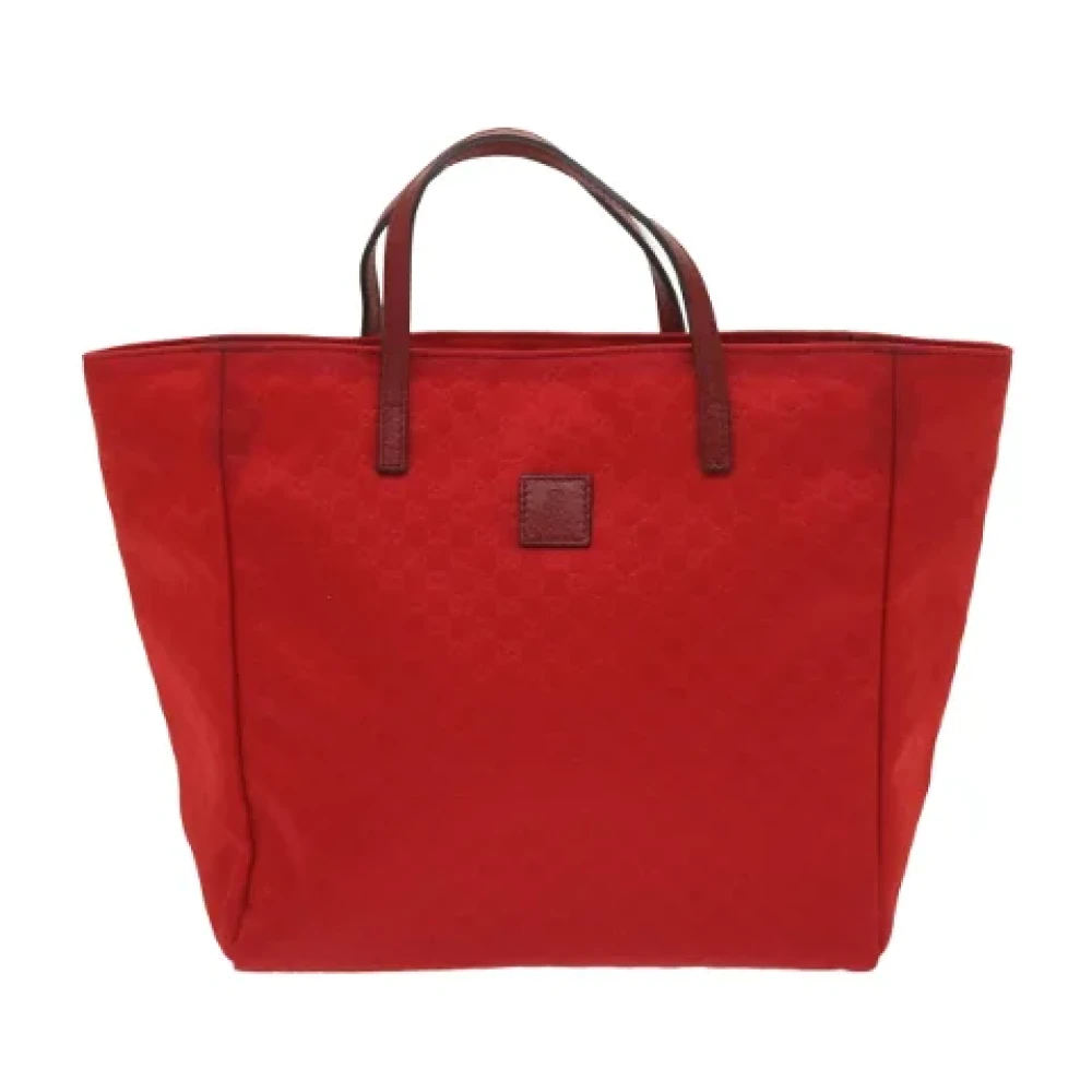 Gucci Vintage Pre-owned Fabric totes Red Dames