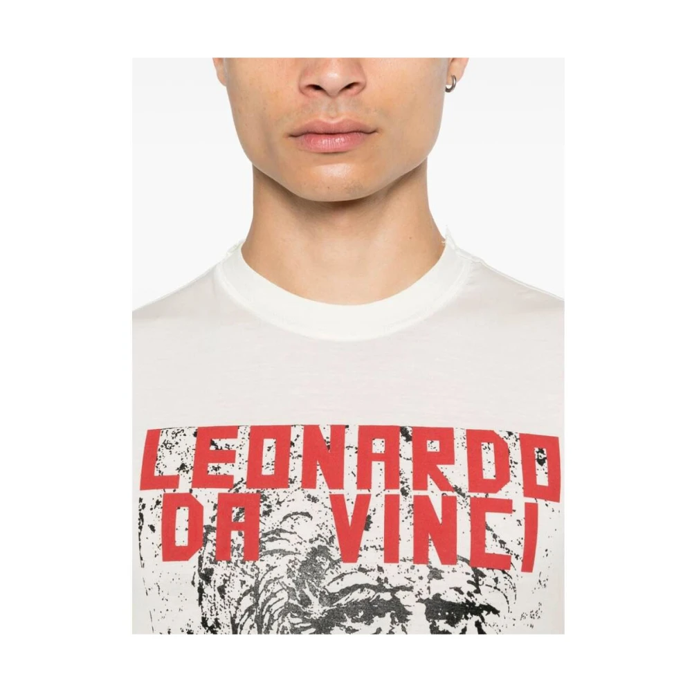 Magliano Grafische Print Katoenen T-shirt White Heren
