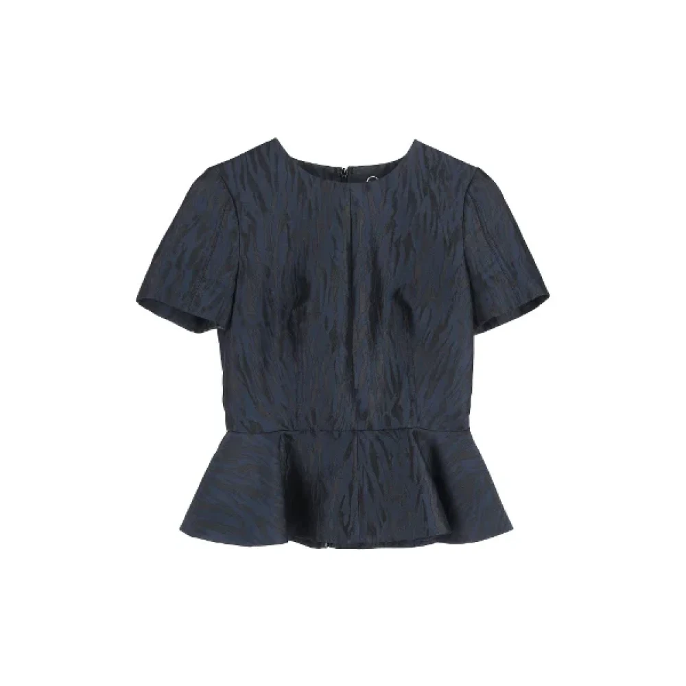 Alexander McQueen Pre-owned Polyester tops Blue Dames