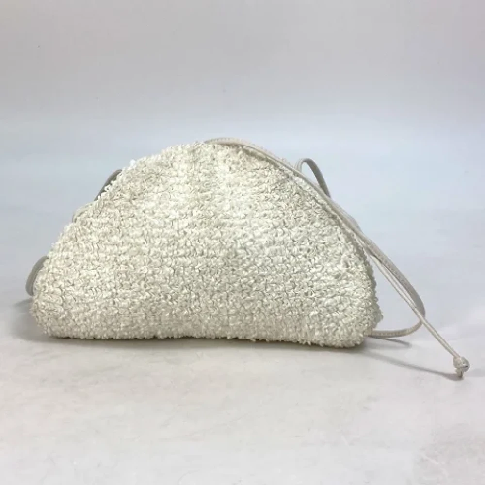 Bottega Veneta Vintage Pre-owned Fabric shoulder-bags White Dames