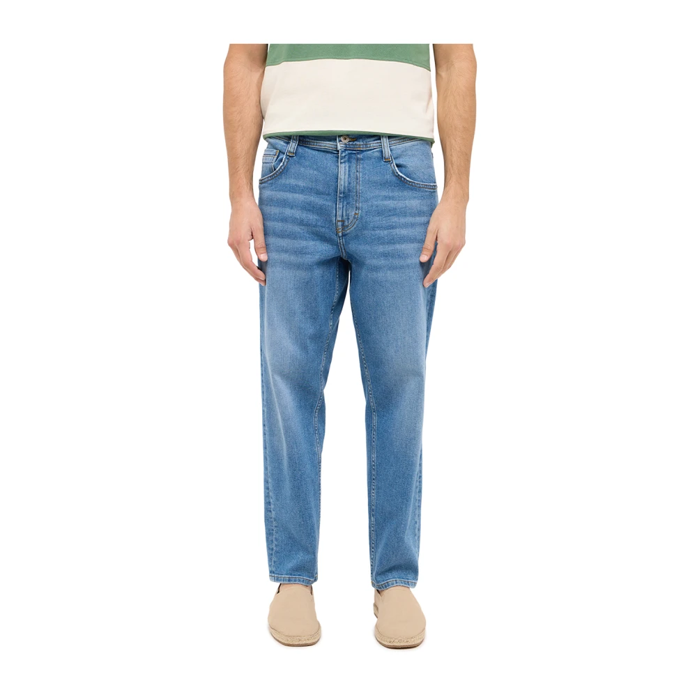 mustang Denver Tapered Jeans Blue Heren