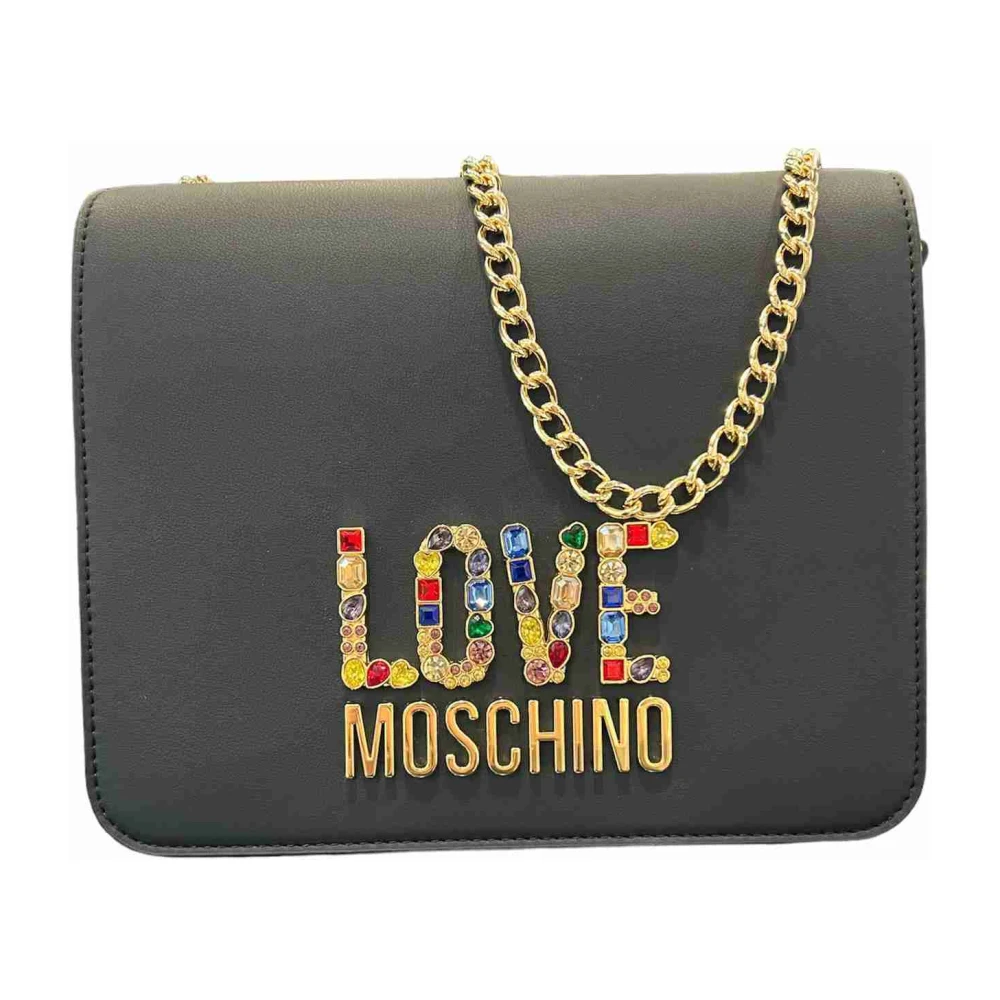 Love Moschino Stijlvolle PU-tas Black Dames