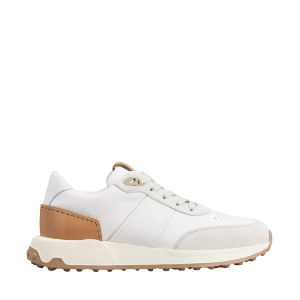 Tod's Panelled Trainers - Male - Sneakers - White - 8 Uk - Shoes