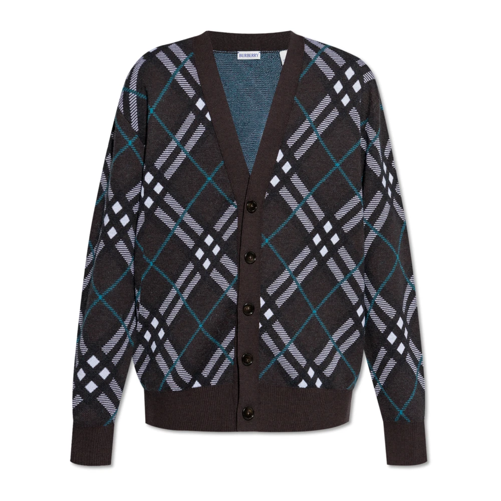 Burberry Wollen Vest Multicolor Heren