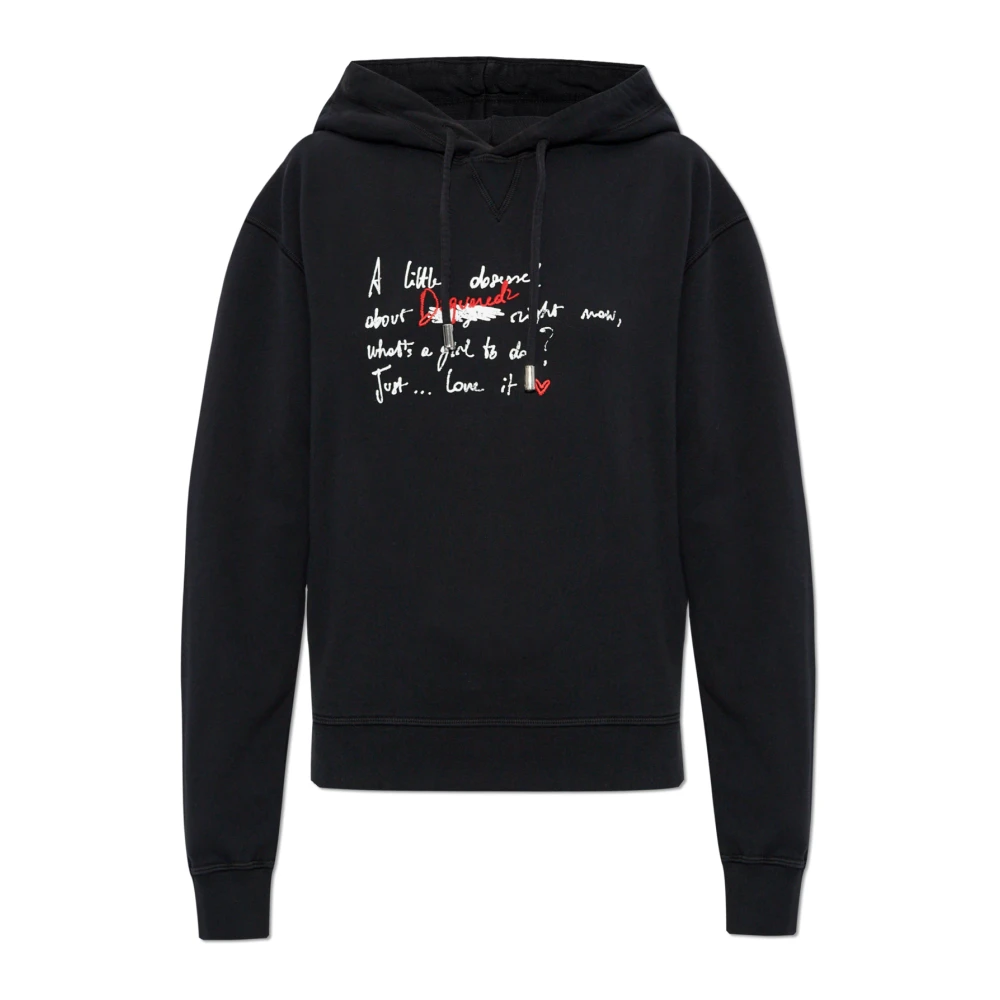 Dsquared2 Tryckt sweatshirt Black, Dam