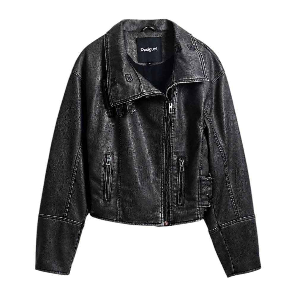 Desigual Lente Zomer Dames Jassen Collectie Black Dames