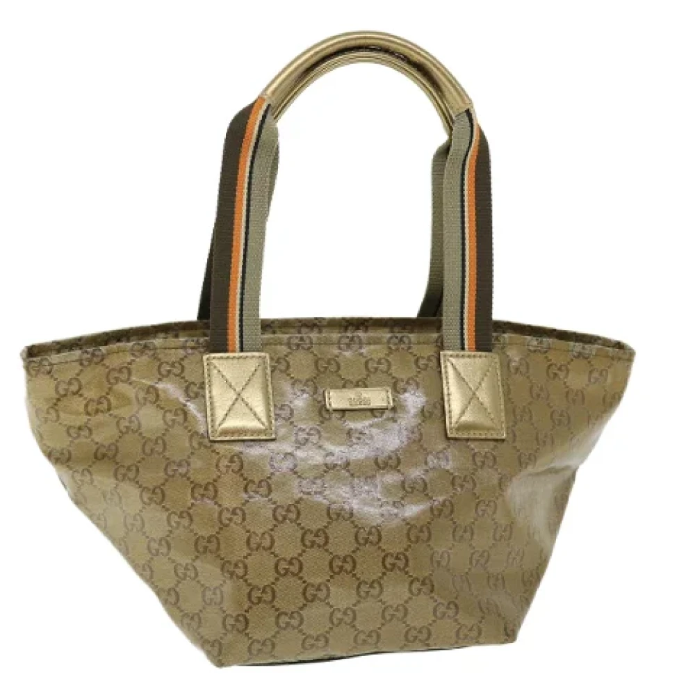 Gucci Vintage Pre-owned Canvas gucci-bags Yellow Dames