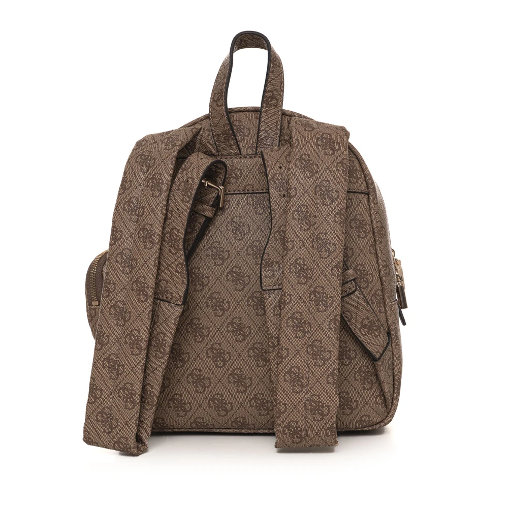 Guess Stijlvolle Power Rugzak met Voorvakken Beige Dames