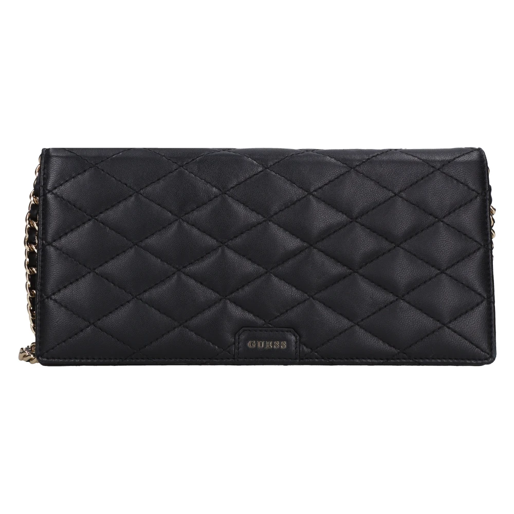 GUESS evening bag Leather Pouch Black - Image 2