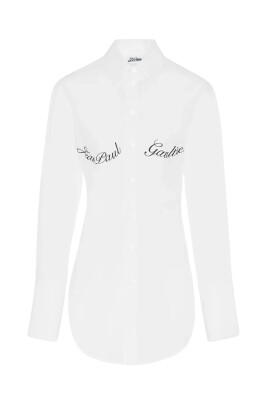 white-logo-print-shirt
