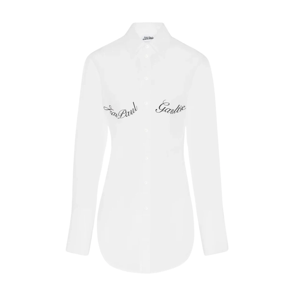 Jean Paul Gaultier Wit Logo Print Shirt White Dames