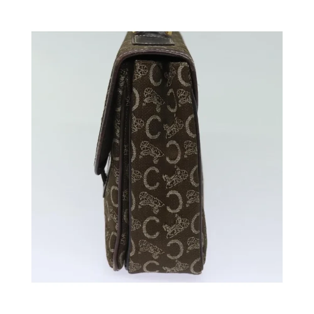 Celine Vintage Pre-owned Canvas handbags Brown Dames