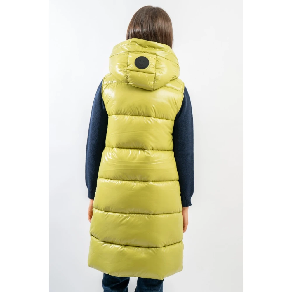 Save The Duck Gilet met capuchon voor dames Iria Yellow Dames