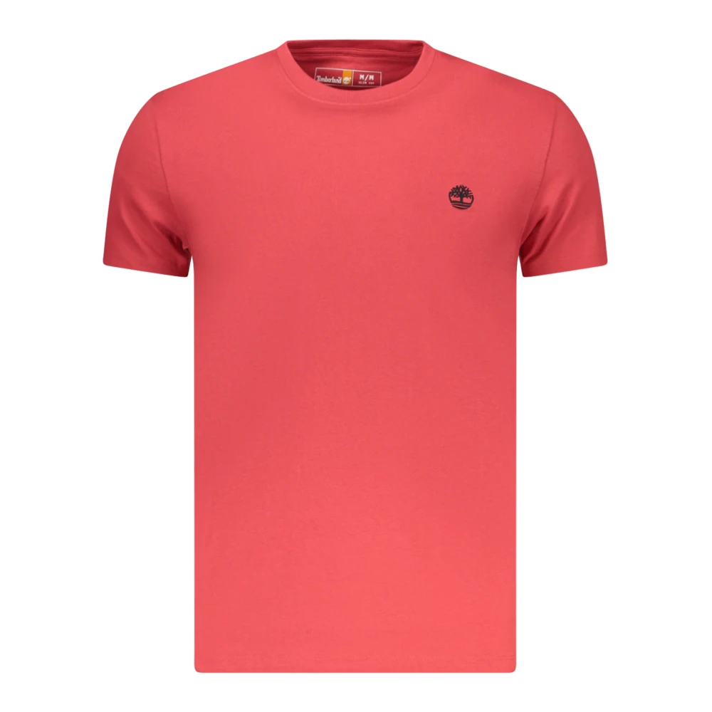 Timberland Red Short-Sleeved T-Shirt - Male - T-Shirts - S - Tops