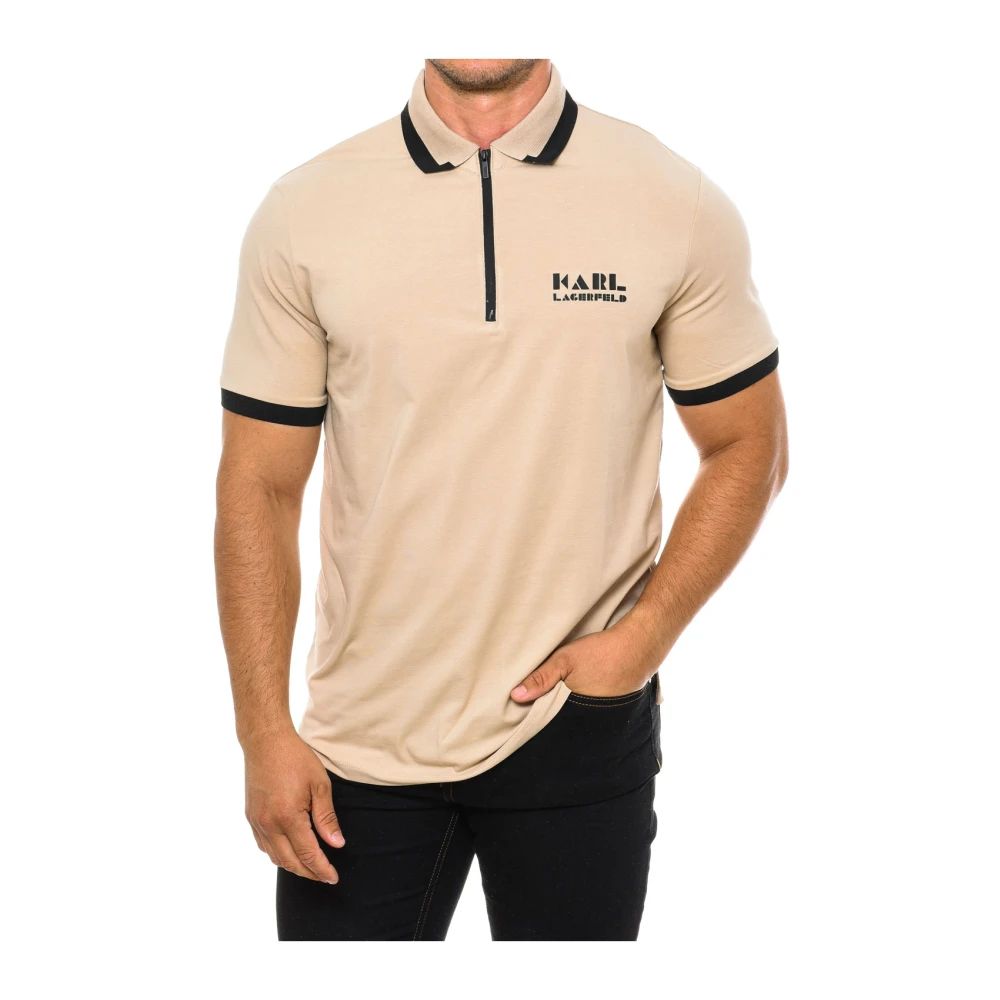 Karl Lagerfeld Polo met korte mouwen Beige Heren