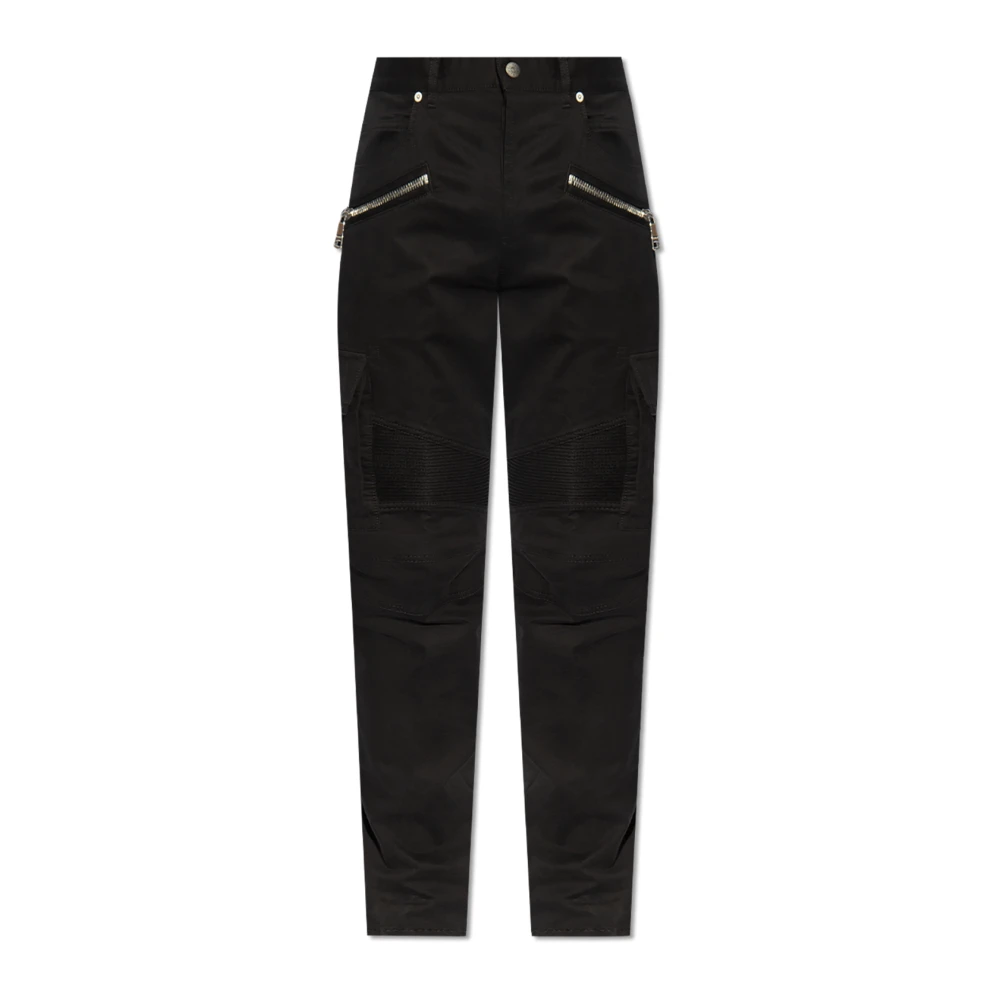 Balmain Cargo Broek Black Heren