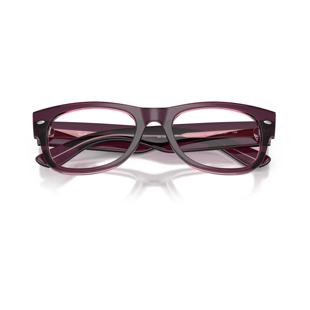 Ray-Ban Unisex Pink Glasses, 52 Mm, Rx0832v Mega Wayfarer Ii