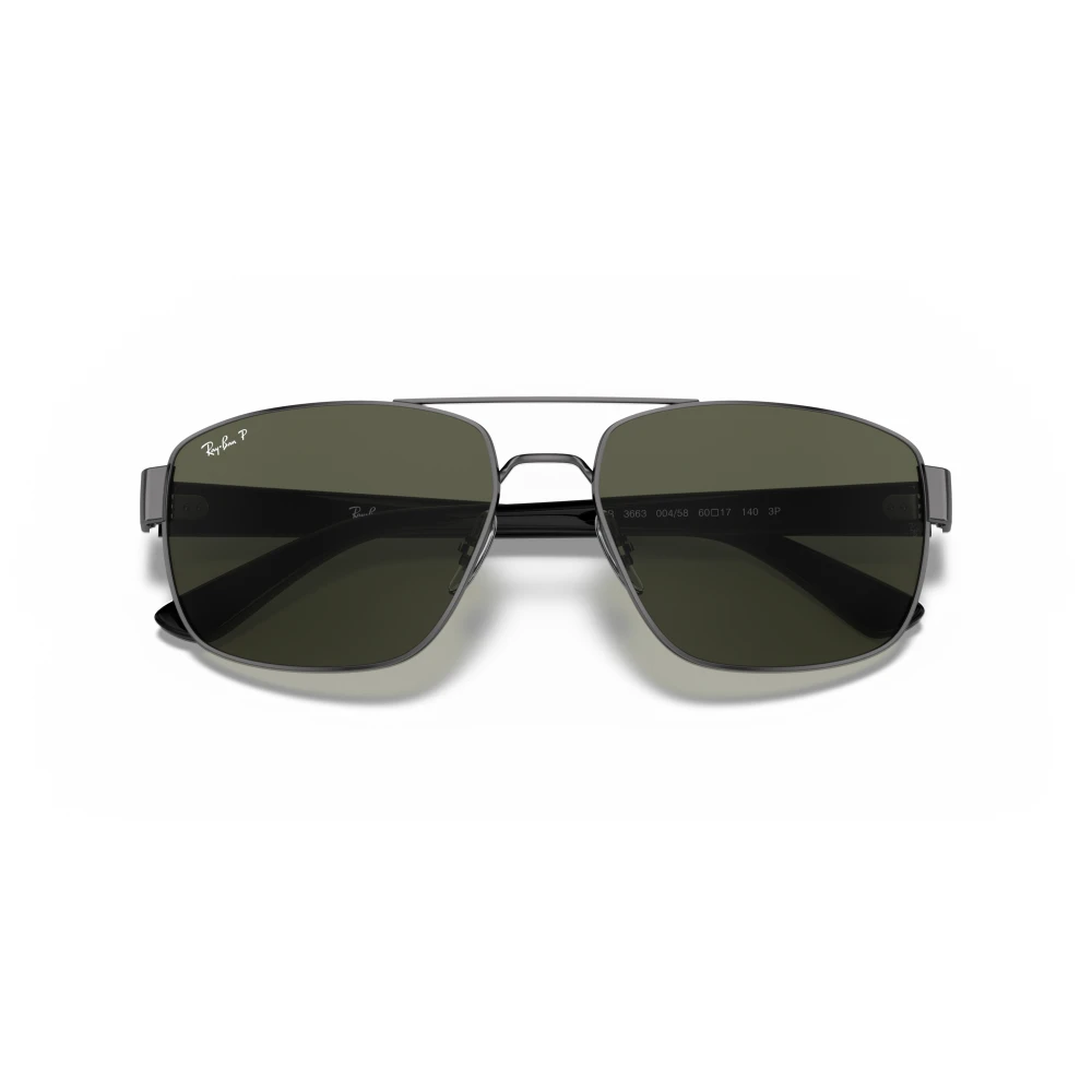 Ray - Ban Men's Grey Rb3663 004/58 Man Sunglasses Metal G15 Geometric Polarized - Image 5